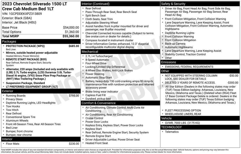 used 2023 Chevrolet Silverado 1500 car, priced at $36,698