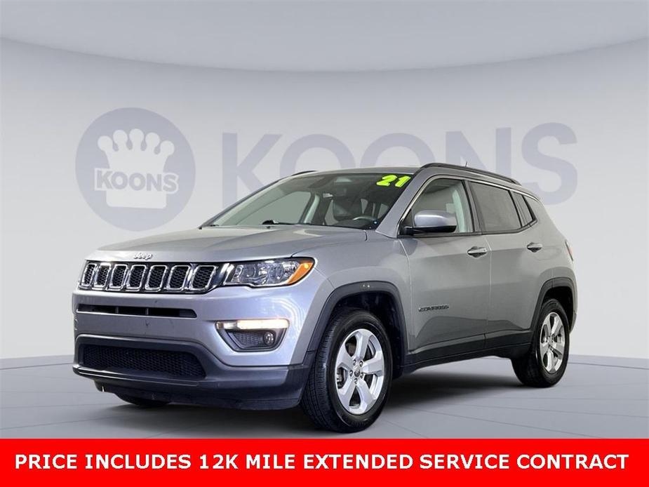 used 2021 Jeep Compass car, priced at $16,000