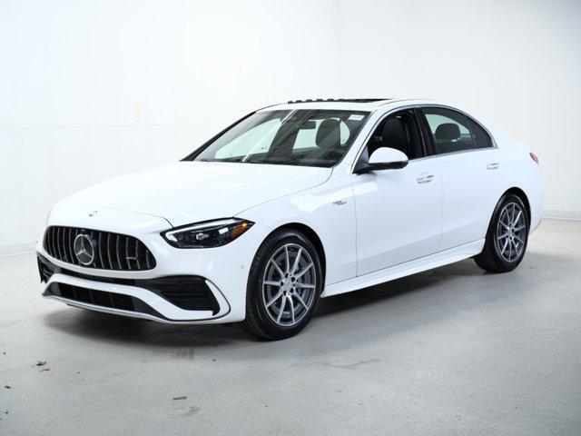 new 2025 Mercedes-Benz AMG C 43 car, priced at $67,300