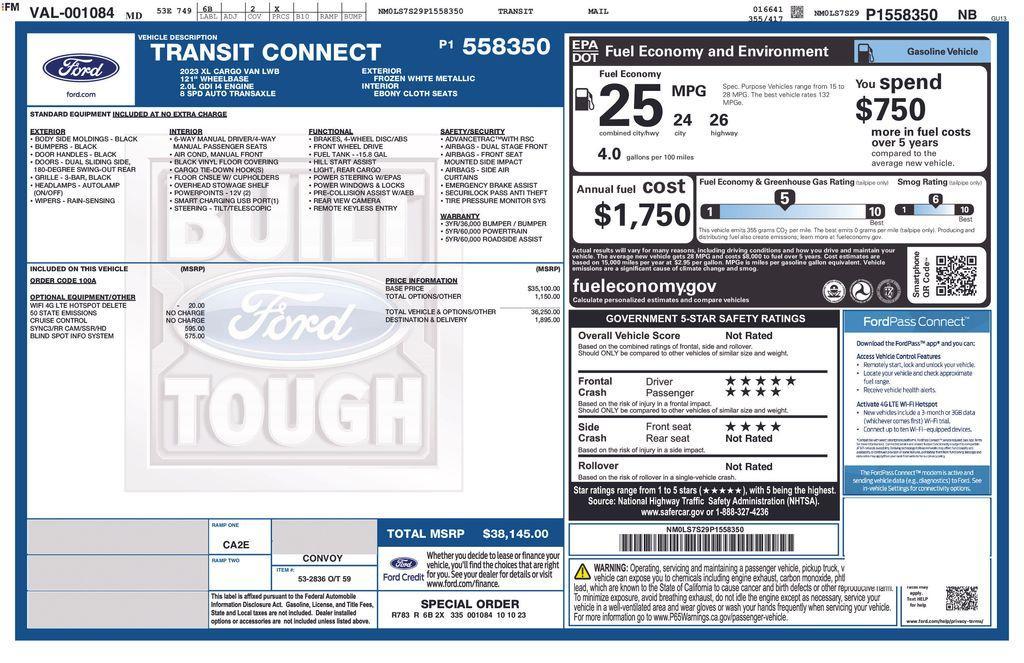 used 2023 Ford Transit Connect car, priced at $30,732