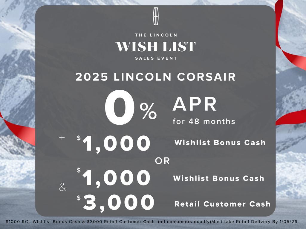 new 2025 Lincoln Corsair car, priced at $43,373