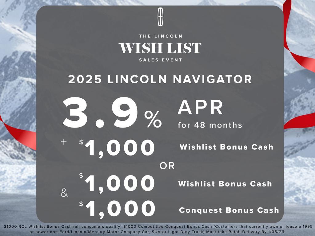 new 2025 Lincoln Navigator car, priced at $119,835