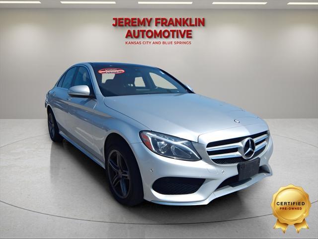used 2015 Mercedes-Benz C-Class car, priced at $19,500