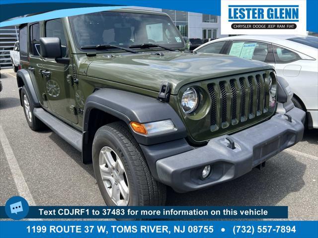 used 2021 Jeep Wrangler Unlimited car, priced at $32,537