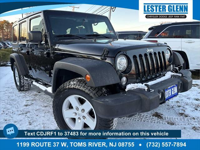 used 2017 Jeep Wrangler Unlimited car, priced at $18,937