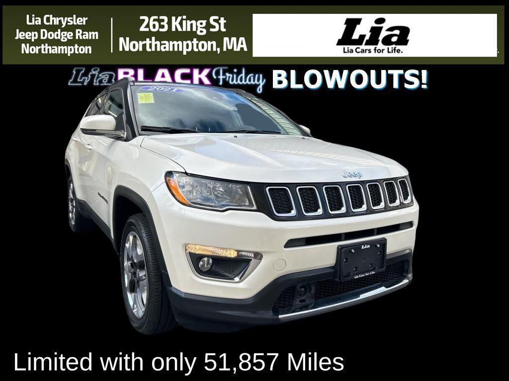 used 2021 Jeep Compass car, priced at $19,999