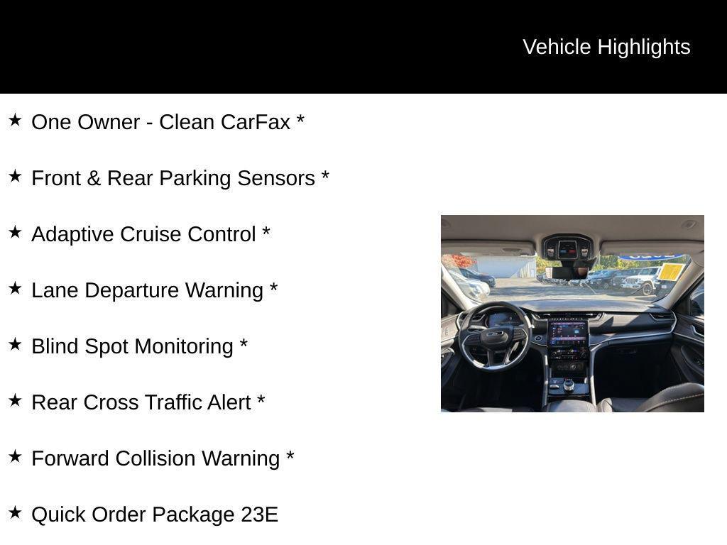 used 2023 Jeep Grand Cherokee car, priced at $30,987