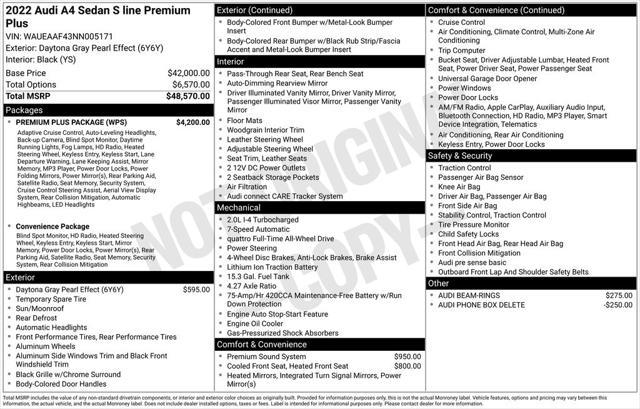 used 2022 Audi A4 car, priced at $27,899