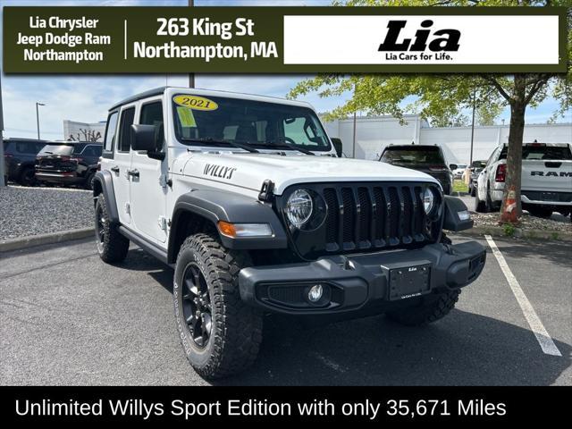 used 2021 Jeep Wrangler Unlimited car, priced at $31,449