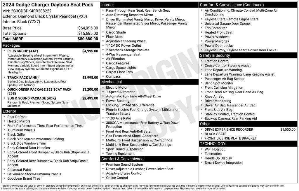 new 2024 Dodge Charger car, priced at $60,209