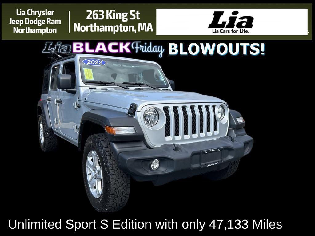used 2022 Jeep Wrangler Unlimited car, priced at $29,667