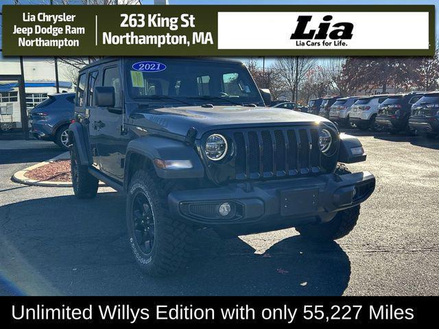 used 2021 Jeep Wrangler car, priced at $29,587