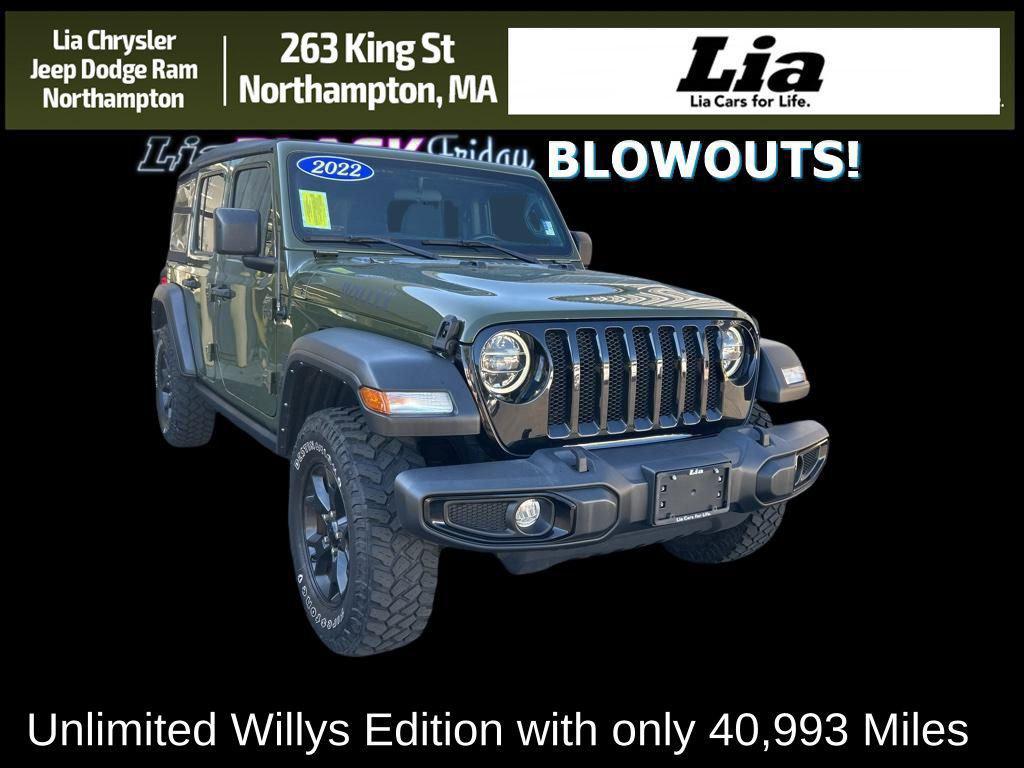 used 2022 Jeep Wrangler car, priced at $32,387