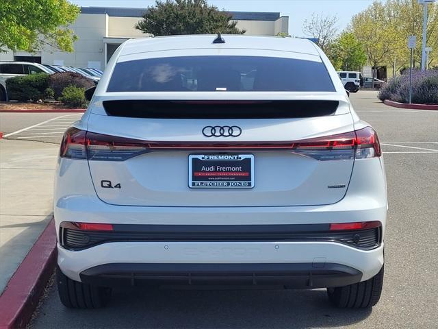 new 2025 Audi Q4 e-tron Sportback car, priced at $66,790