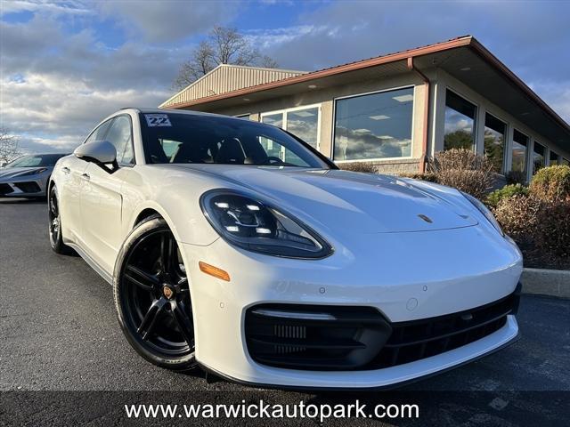 used 2022 Porsche Panamera e-Hybrid car, priced at $76,995