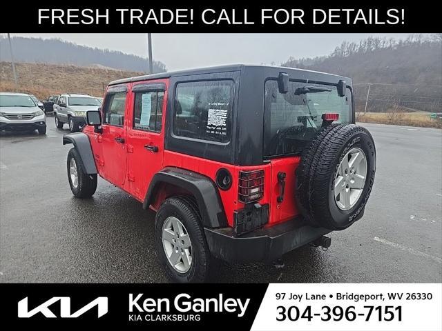 used 2015 Jeep Wrangler Unlimited car, priced at $16,492