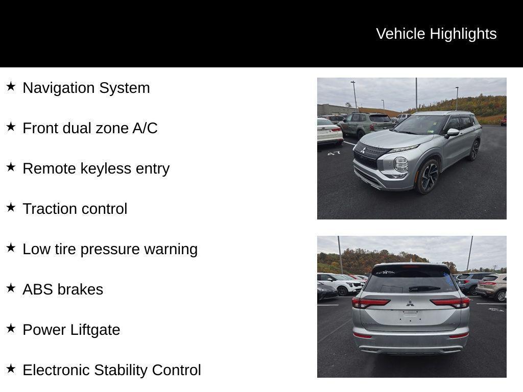 used 2024 Mitsubishi Outlander car, priced at $27,816