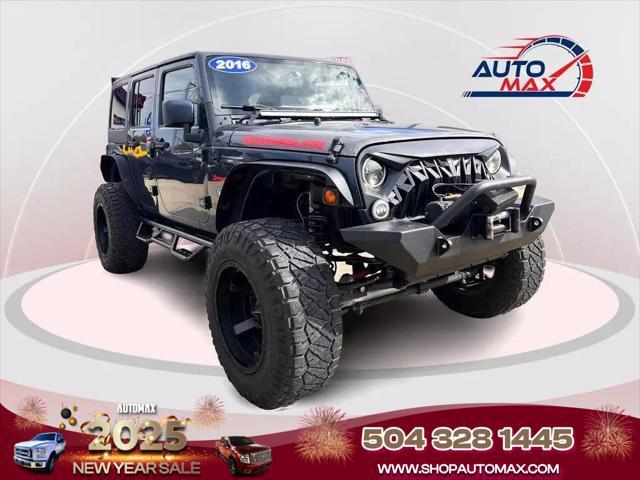 used 2016 Jeep Wrangler Unlimited car, priced at $17,995