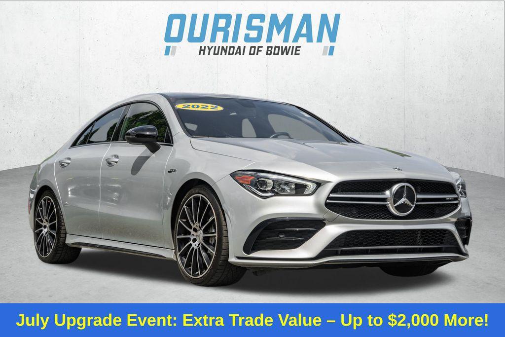 used 2022 Mercedes-Benz AMG CLA 35 car, priced at $38,000
