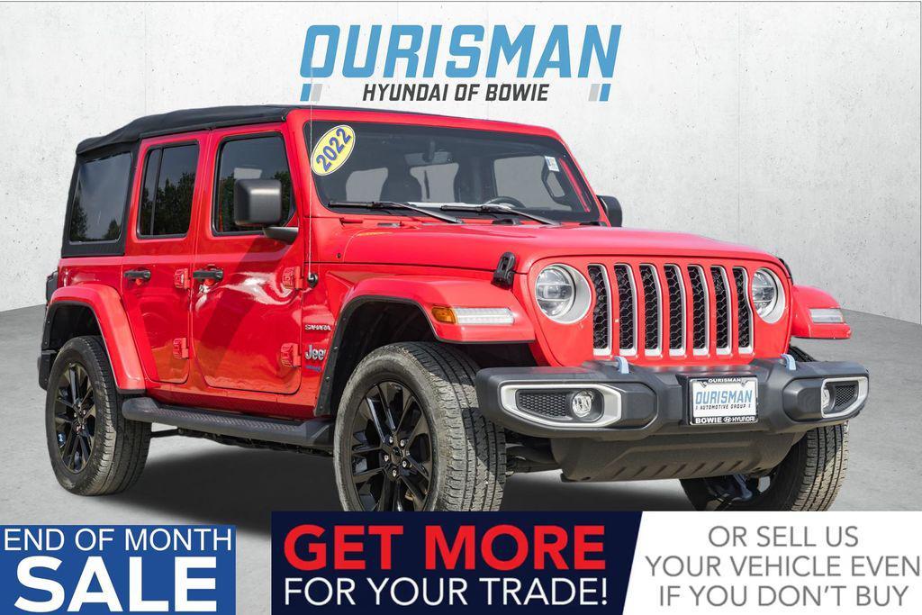 used 2022 Jeep Wrangler Unlimited 4xe car, priced at $30,000
