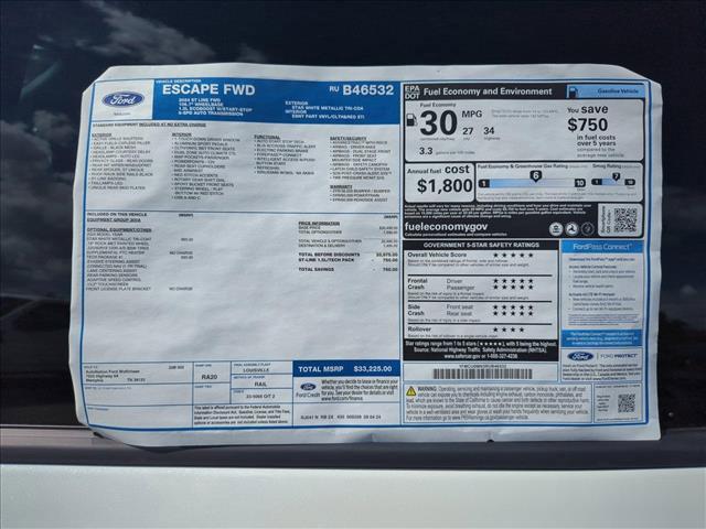 new 2024 Ford Escape car, priced at $30,225