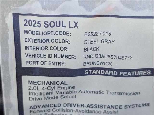 new 2025 Kia Soul car, priced at $21,535