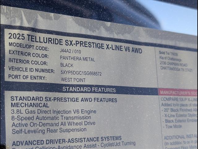 new 2025 Kia Telluride car, priced at $51,786