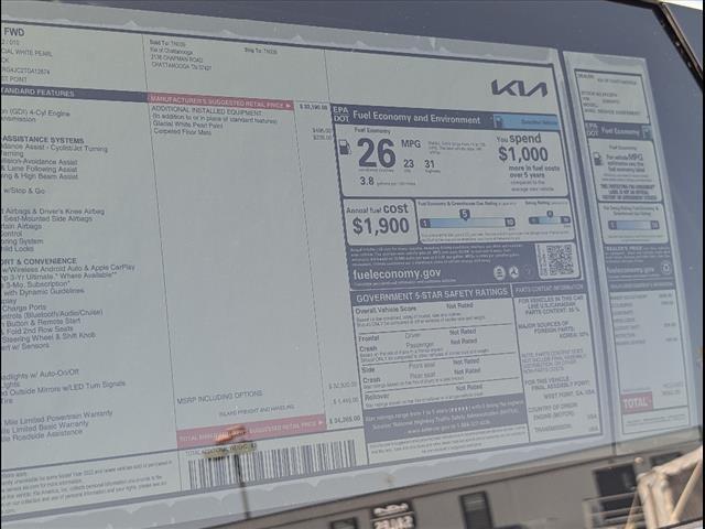 new 2026 Kia Sorento car, priced at $32,755