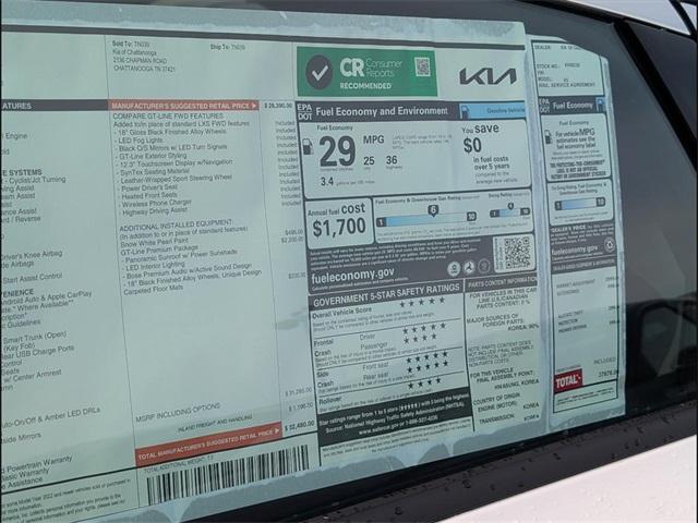 new 2026 Kia K5 car, priced at $30,805