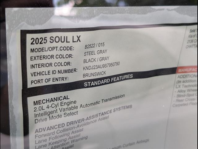 new 2025 Kia Soul car, priced at $21,535