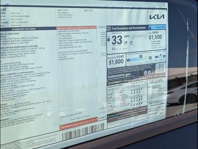 new 2025 Kia K4 car, priced at $23,290