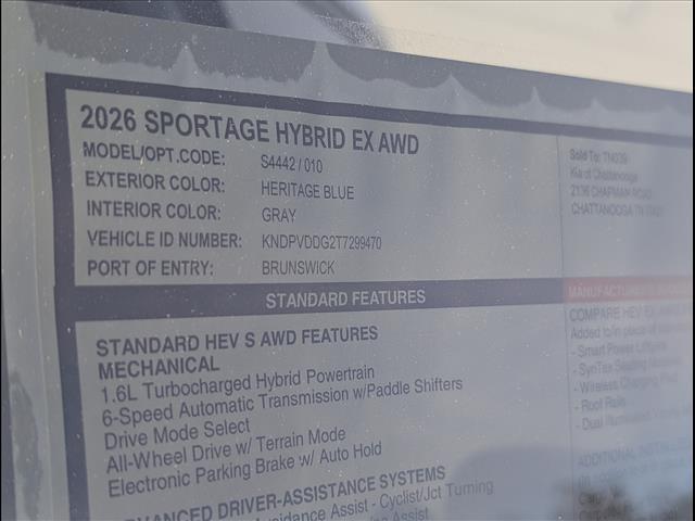 new 2026 Kia Sportage Hybrid car, priced at $34,105