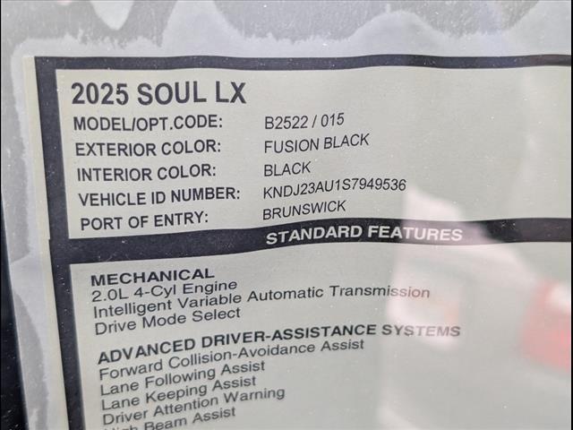 new 2025 Kia Soul car, priced at $21,880