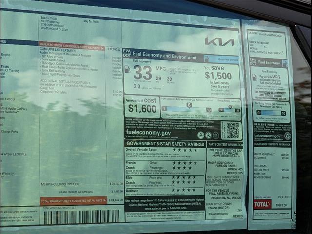 new 2025 Kia K4 car, priced at $23,335