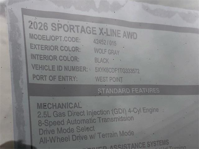 new 2026 Kia Sportage car, priced at $34,930