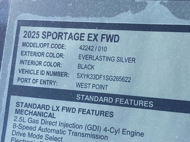 new 2025 Kia Sportage car, priced at $30,515