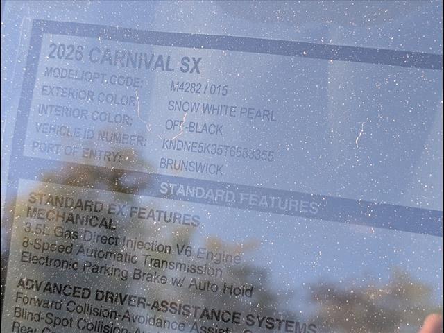 new 2026 Kia Carnival car, priced at $46,980