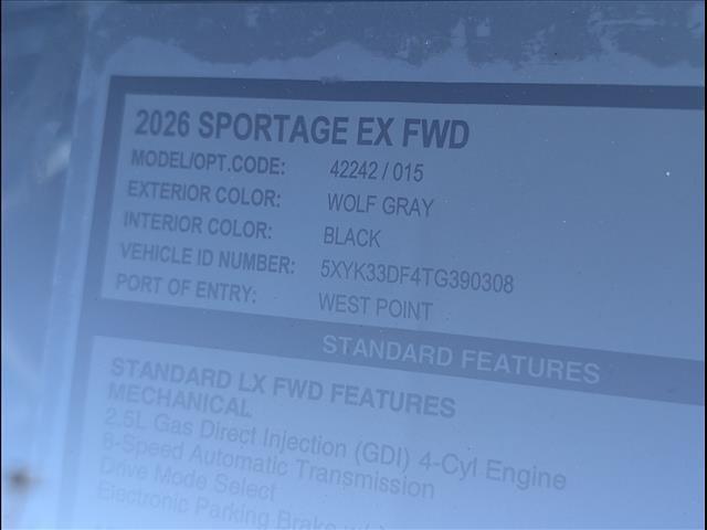 new 2026 Kia Sportage car, priced at $32,105