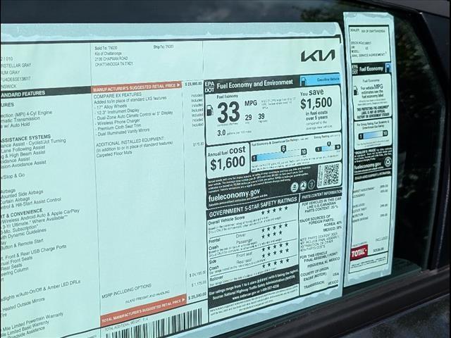 new 2025 Kia K4 car, priced at $24,140