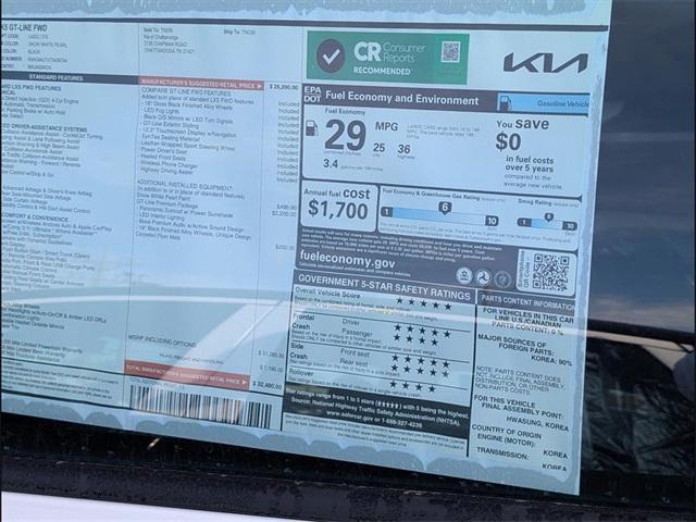 new 2026 Kia K5 car, priced at $31,060