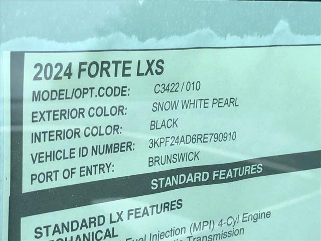 new 2024 Kia Forte car, priced at $21,790