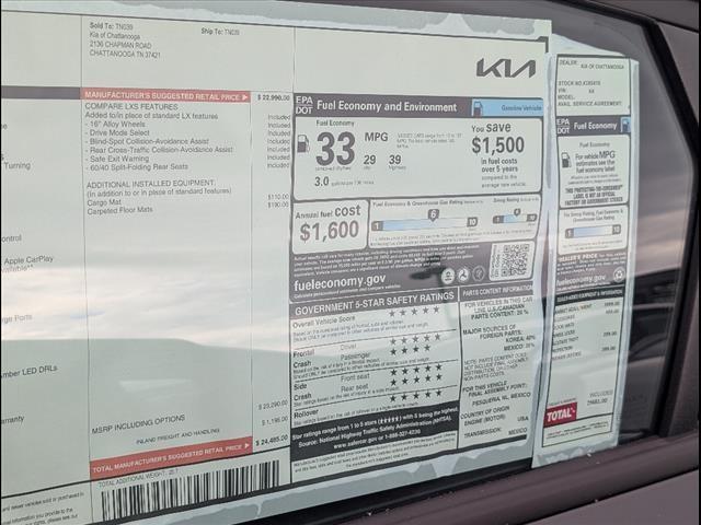 new 2025 Kia K4 car, priced at $23,335