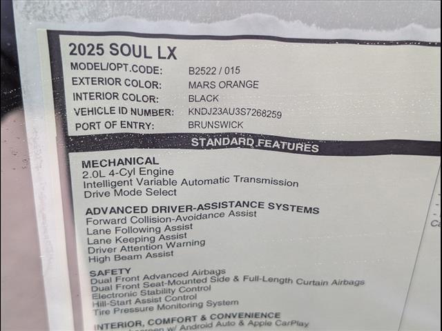 new 2025 Kia Soul car, priced at $21,535