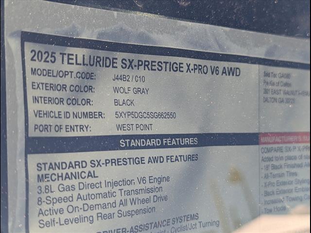new 2025 Kia Telluride car, priced at $53,731