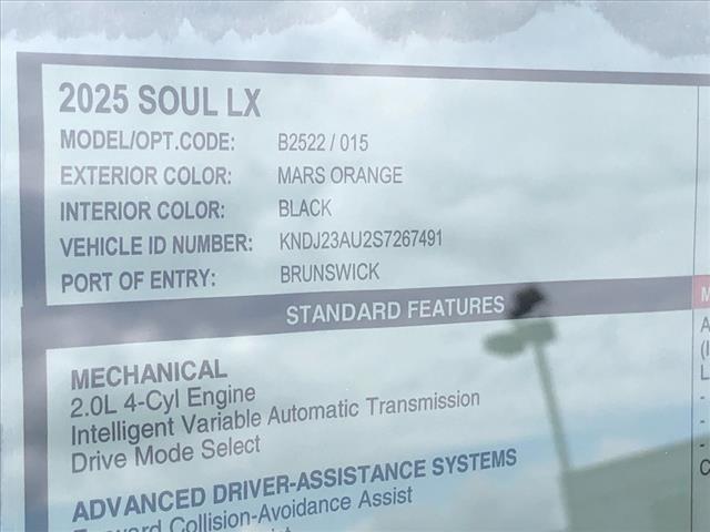 new 2025 Kia Soul car, priced at $21,535