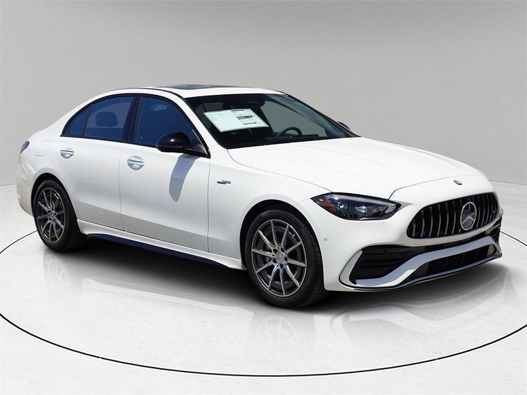 new 2025 Mercedes-Benz AMG C 43 car, priced at $62,629