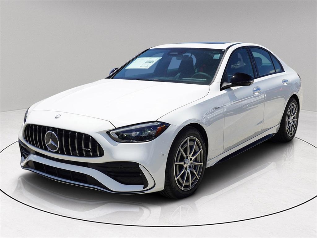 new 2025 Mercedes-Benz AMG C 43 car, priced at $62,629