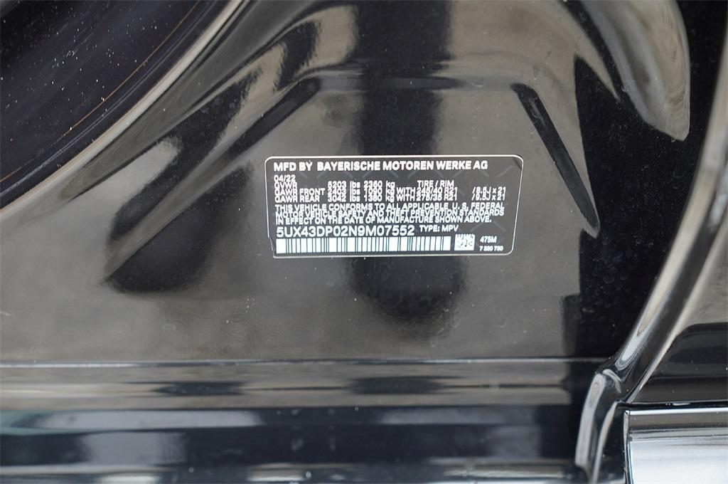 used 2022 BMW X3 car, priced at $34,879