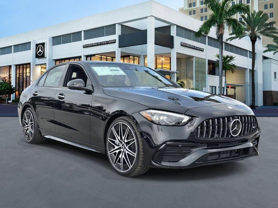 new 2024 Mercedes-Benz AMG C 43 car, priced at $69,100