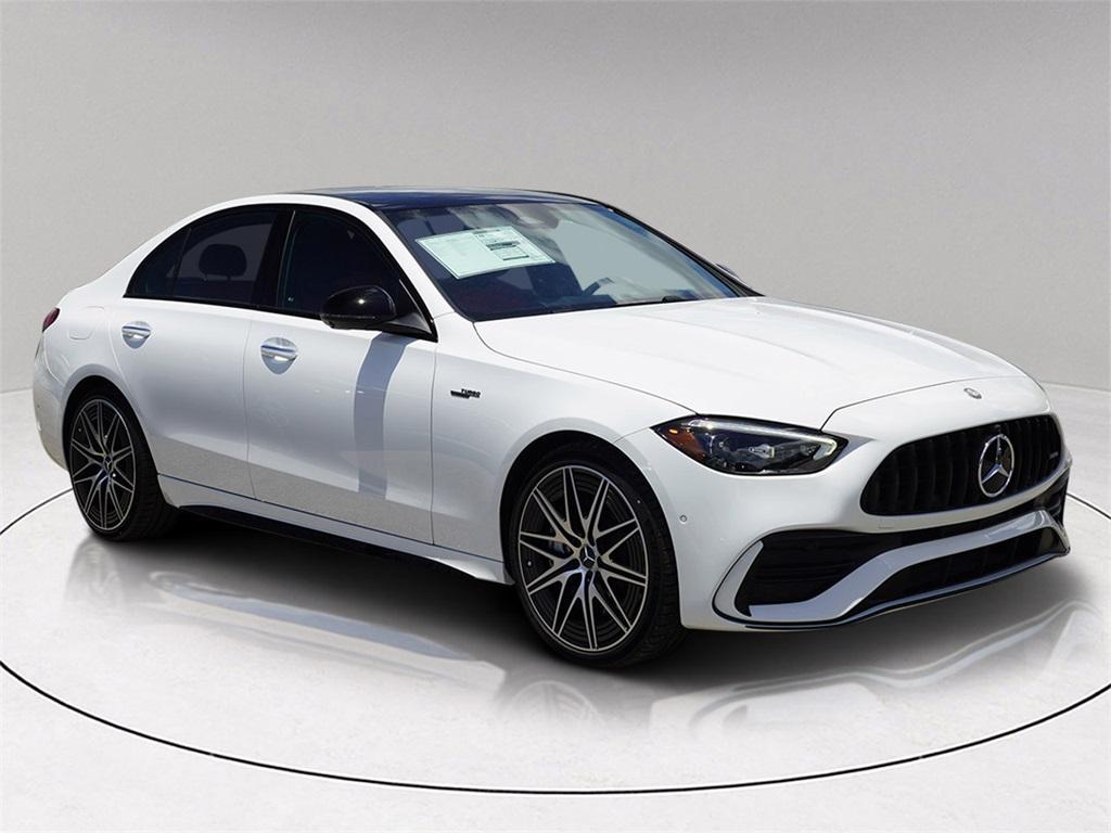 new 2025 Mercedes-Benz AMG C 43 car, priced at $71,710